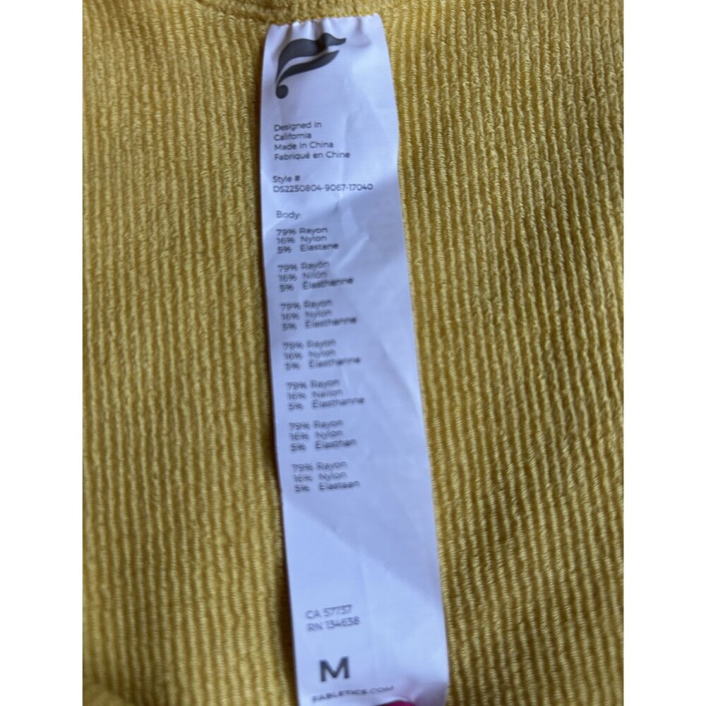 NWT Fabletics Yellow Cloud Seamless Midi Dress - M - Picture 9 of 9
